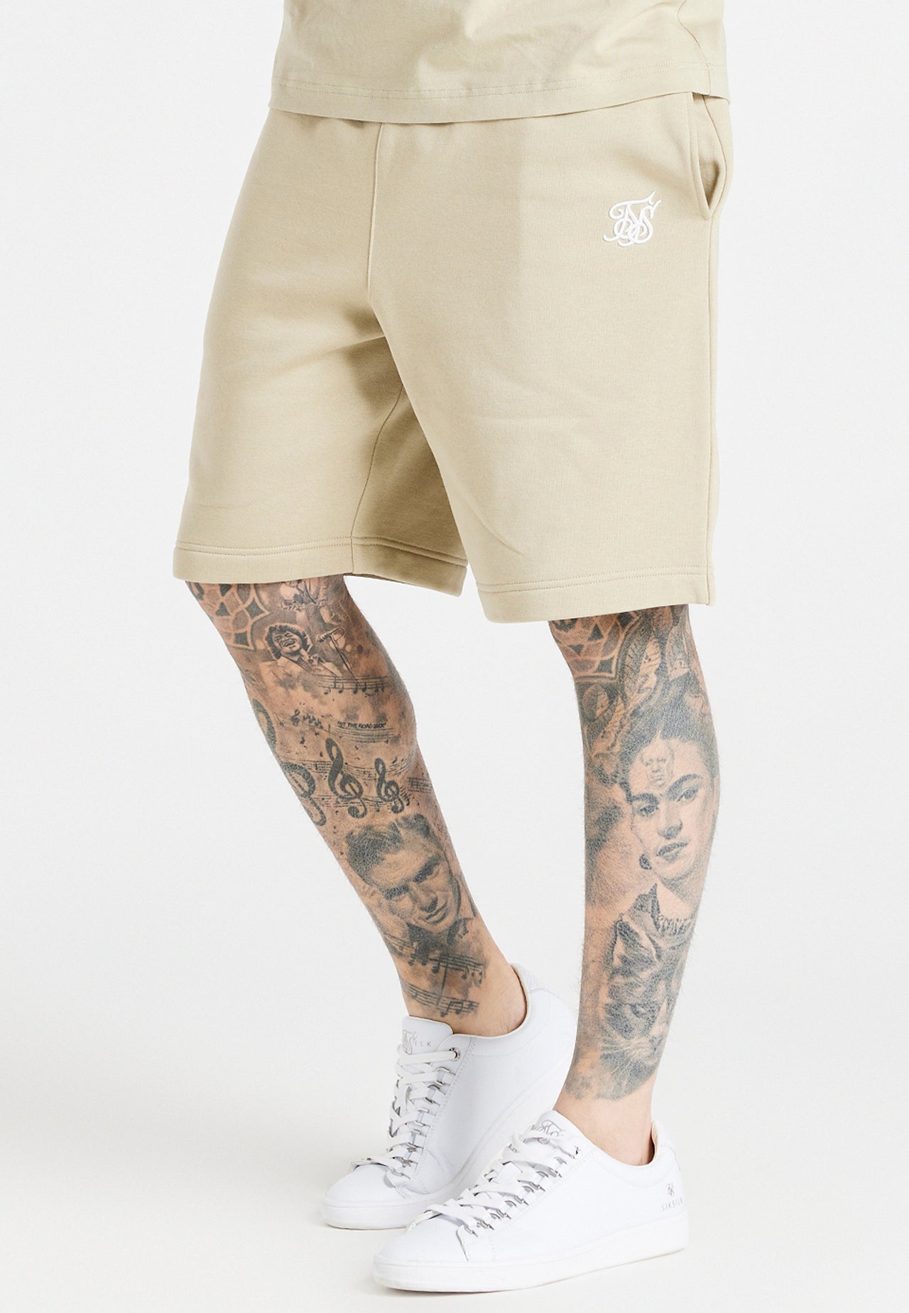 Beige Essential Jersey Short (1)