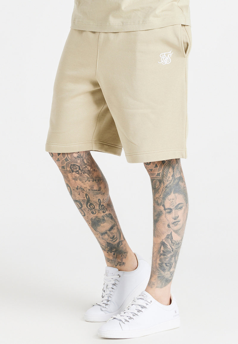 Beige Essential Jersey Short (1)