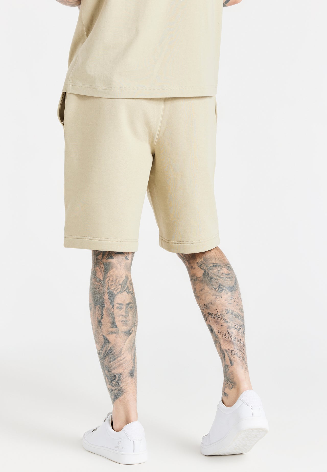 Beige Essential Jersey Short (3)
