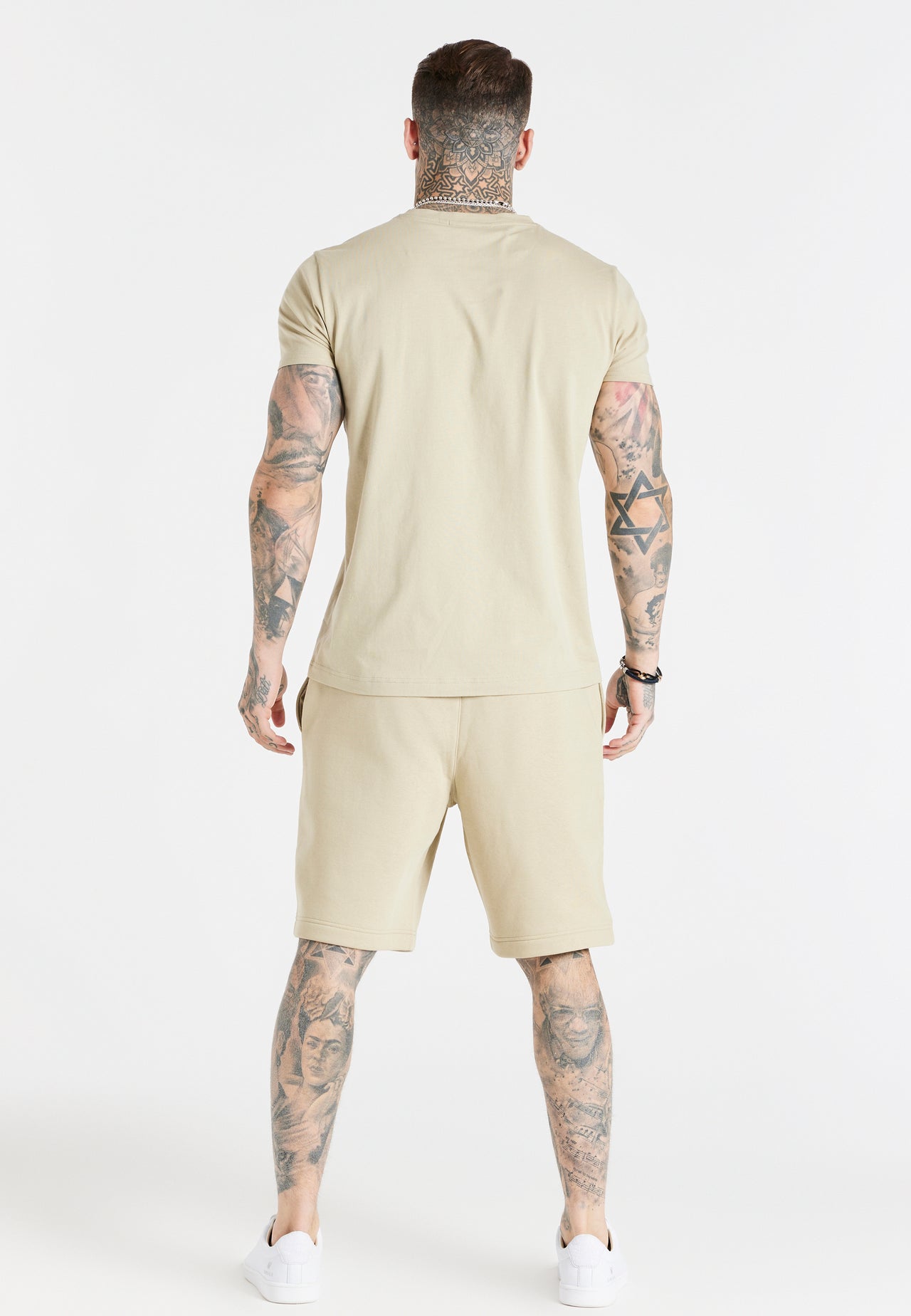 Beige Essential Jersey Short (4)