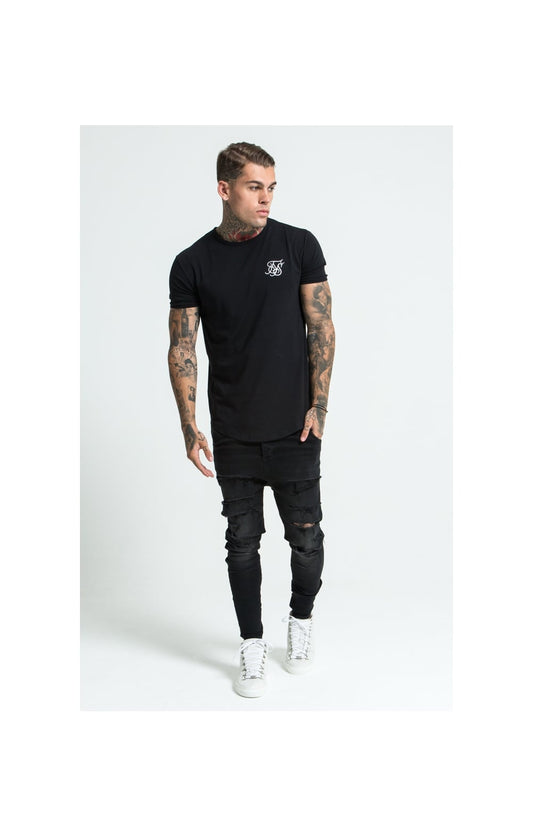 Black Short Sleeve Muscle Fit T-Shirt
