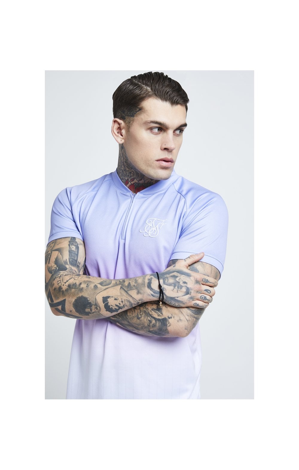 Siksilk Baseball Stripe T-shirt Rojas Chile Blue Jersey Baseball