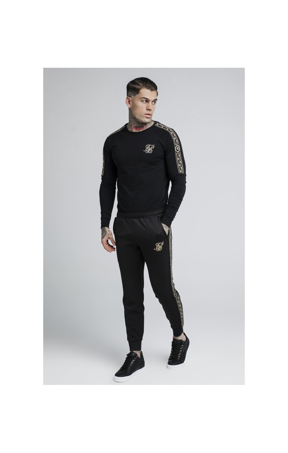 SikSilk Cartel L/S Gym Tee – Black (3)