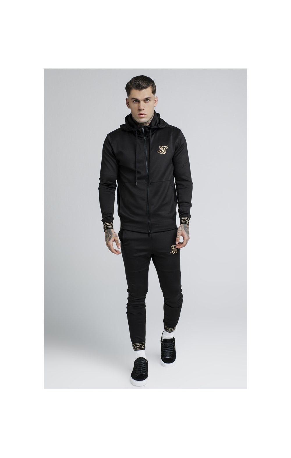 SikSilk Cartel Agility Zip Through Track Top – Black (1)