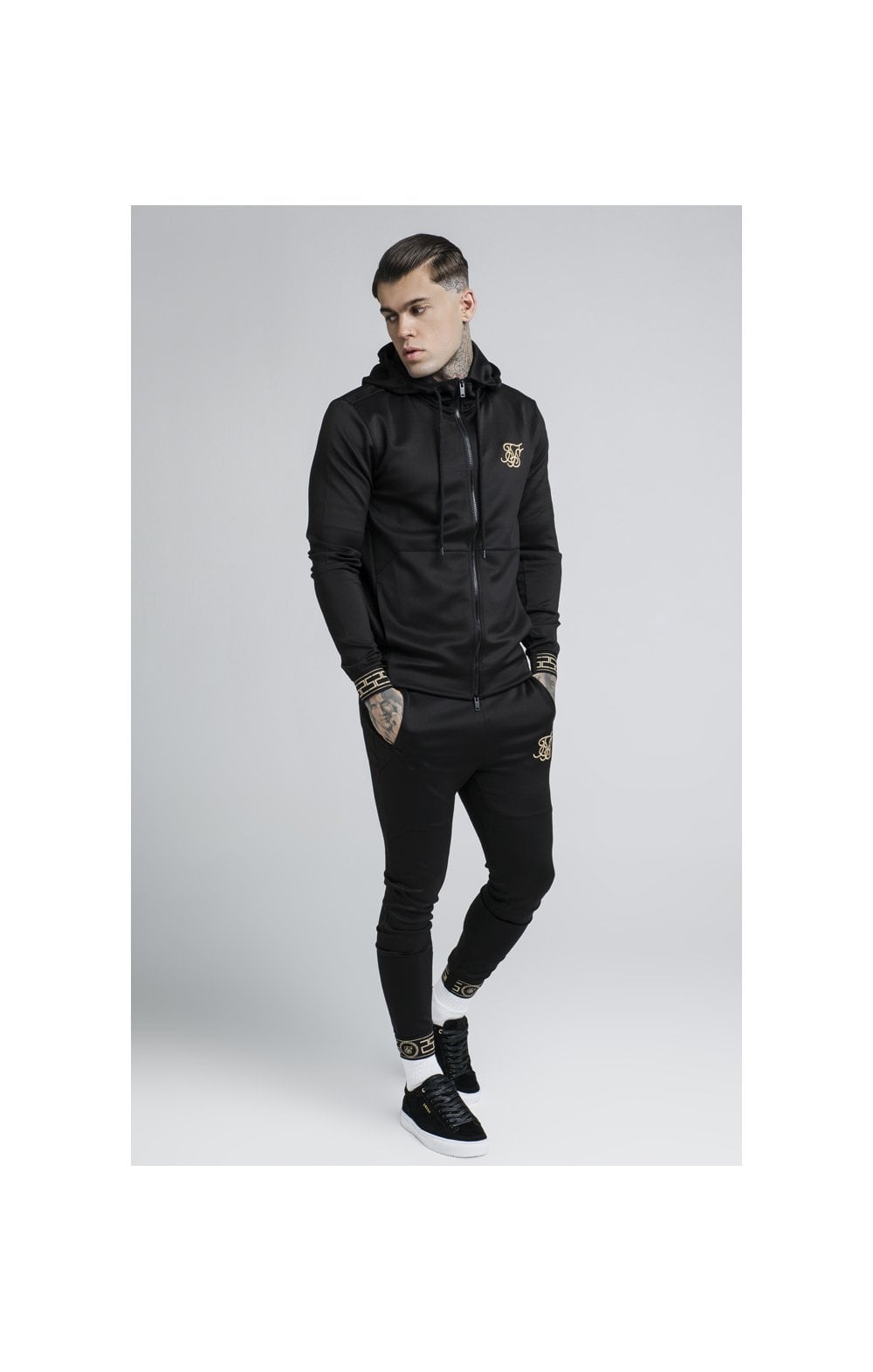 SikSilk Cartel Agility Zip Through Track Top – Black (2)