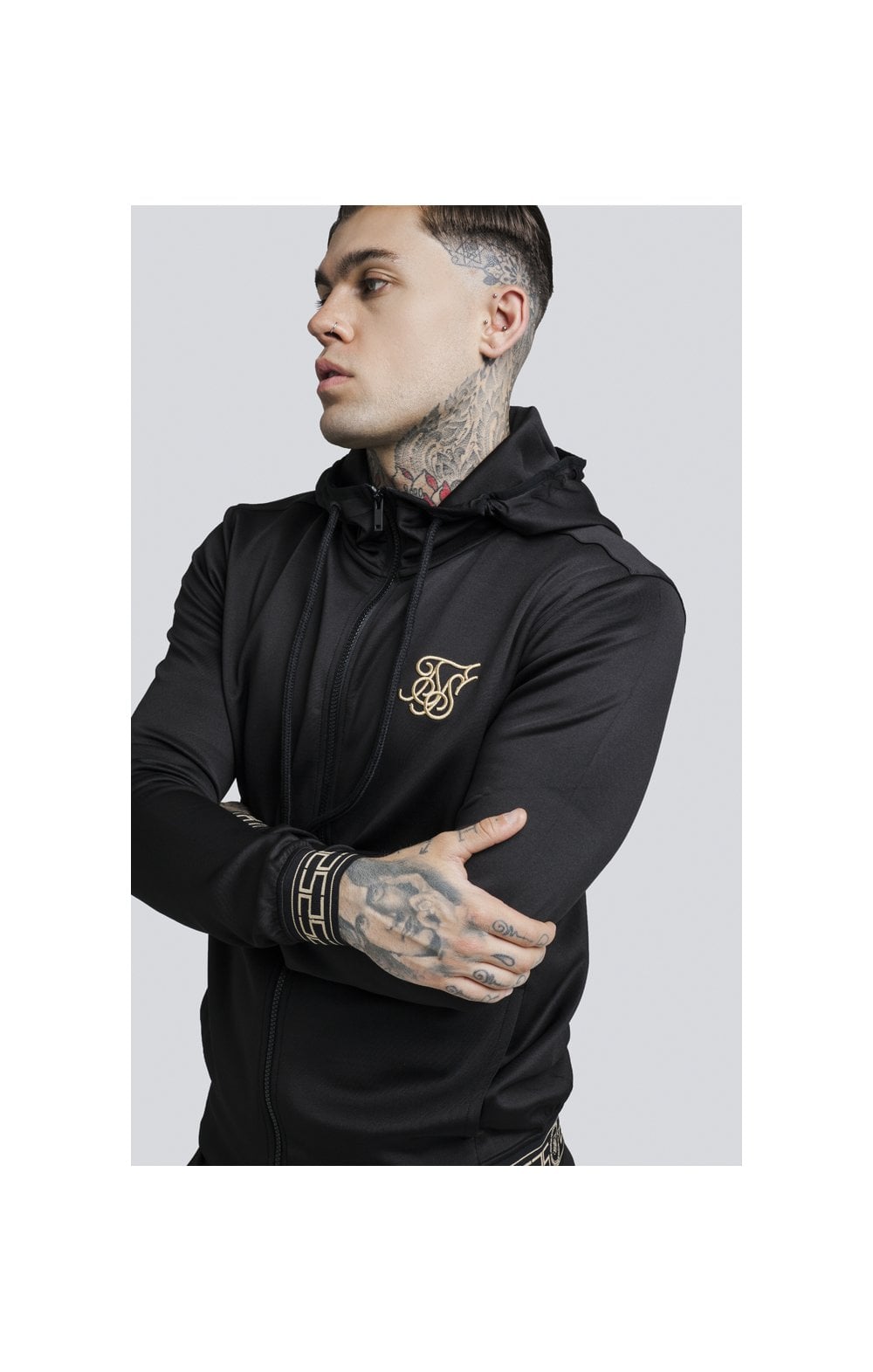 SikSilk Cartel Agility Zip Through Track Top – Black (4)