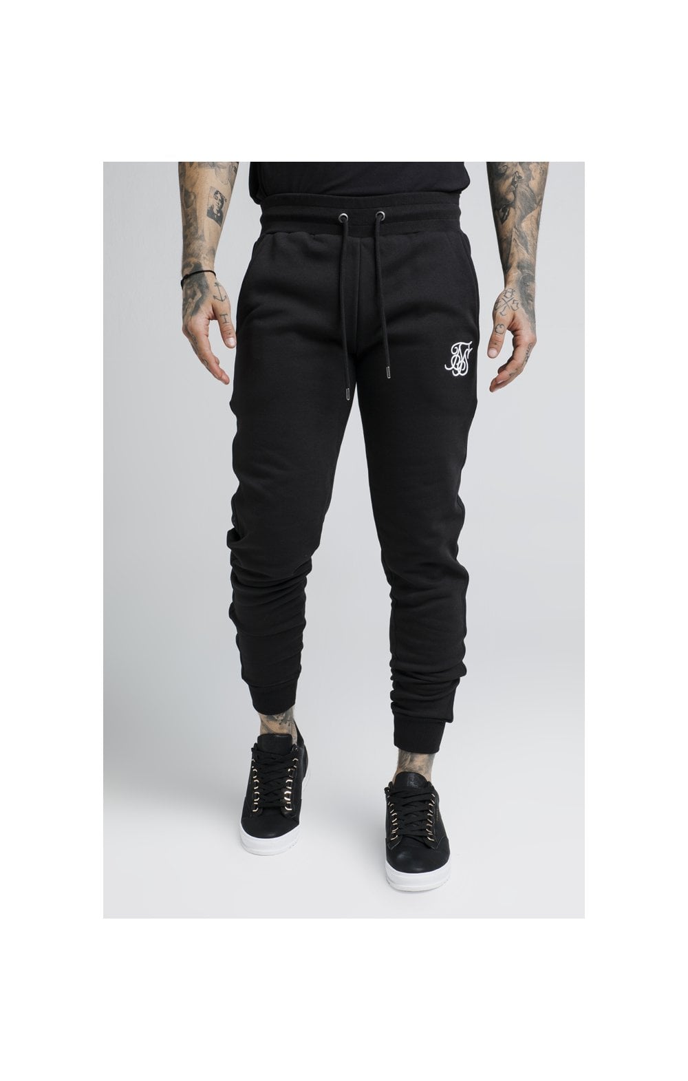 SikSilk Muscle Fit Jogger - Black (1)