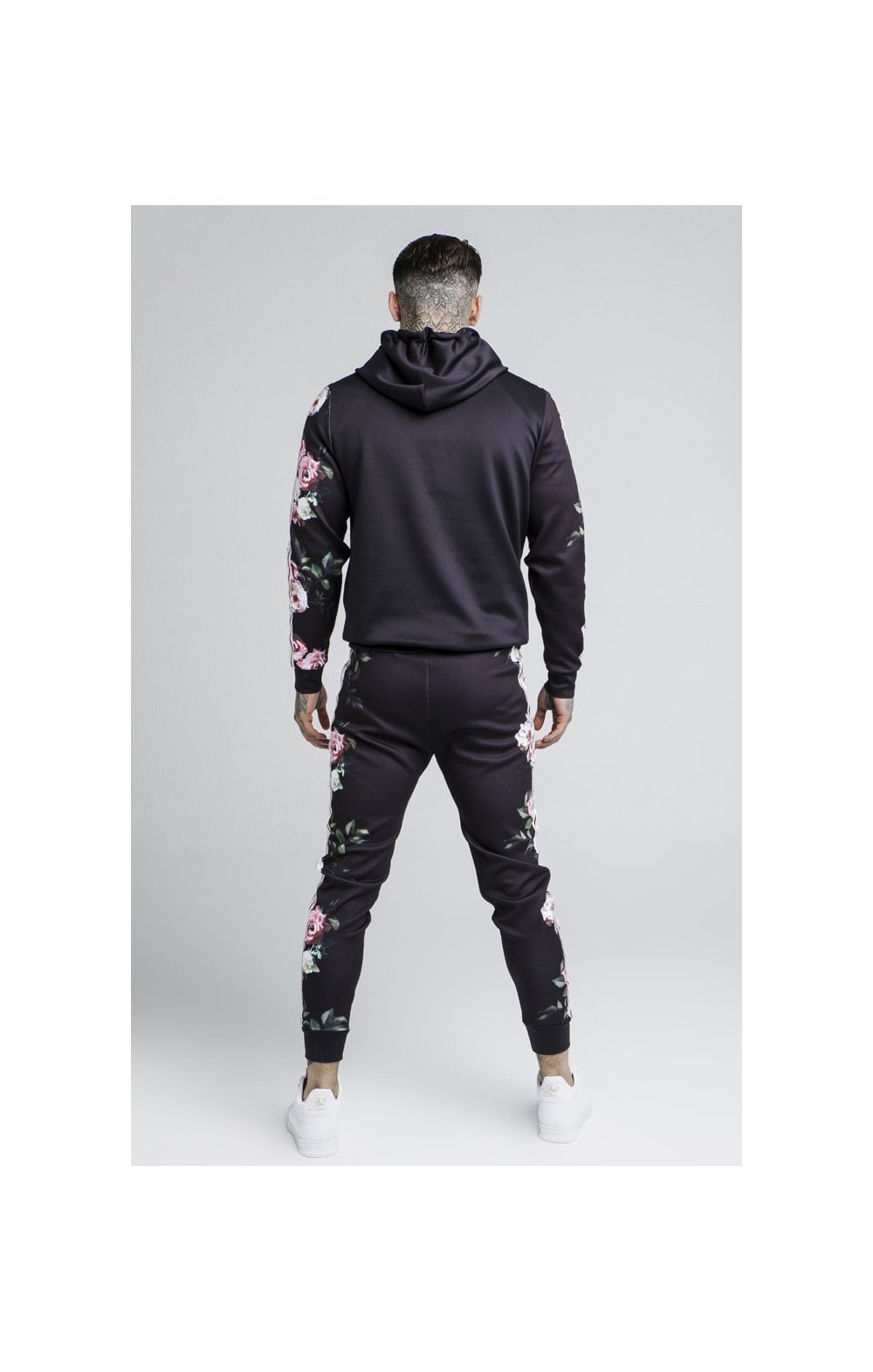 Load image into Gallery viewer, SikSilk Oil Paint PolyTricot Overhead Hoodie - Black (5)