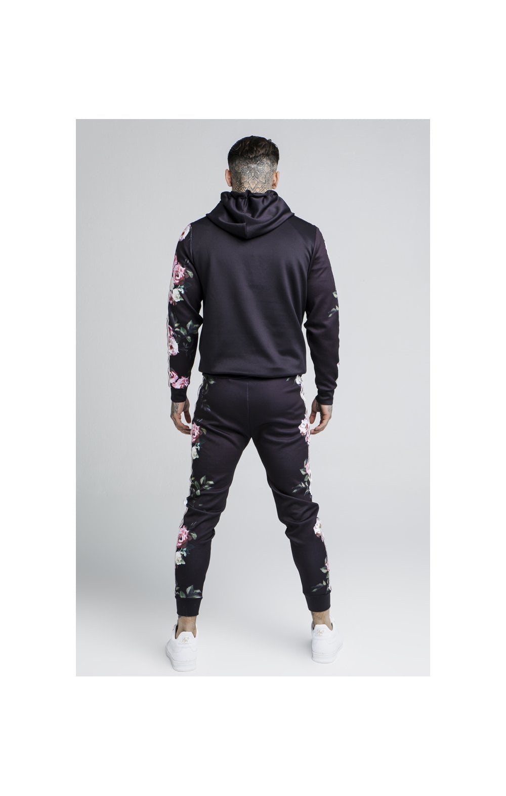 SikSilk Oil Paint PolyTricot Overhead Hoodie - Black (5)