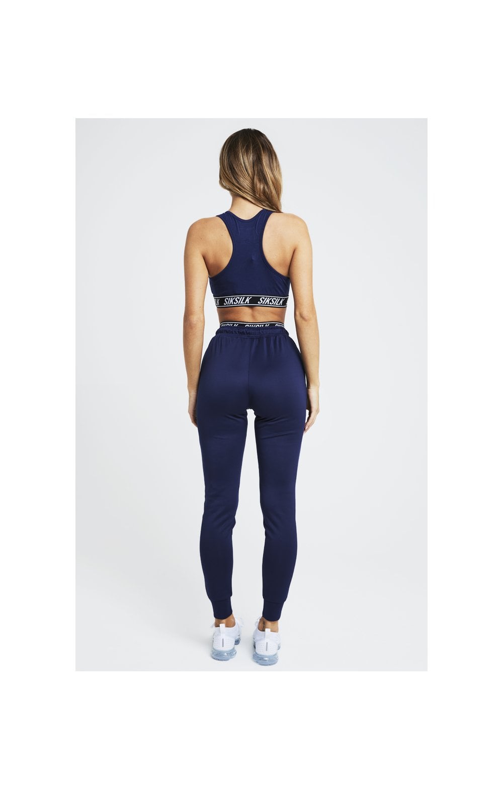 SikSilk Elastic Racerback Bralette - Dark Blue (3)