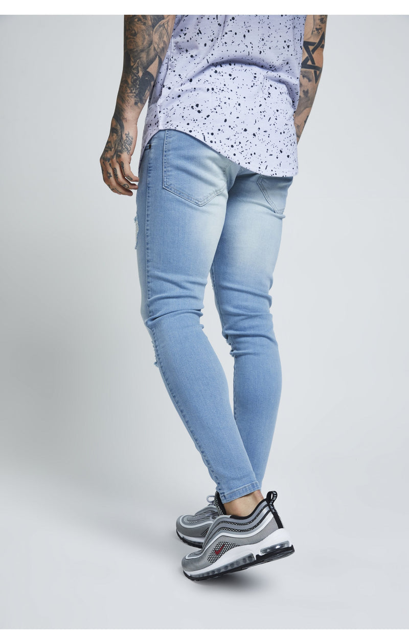 Blue Skinny Distressed Denim (1)