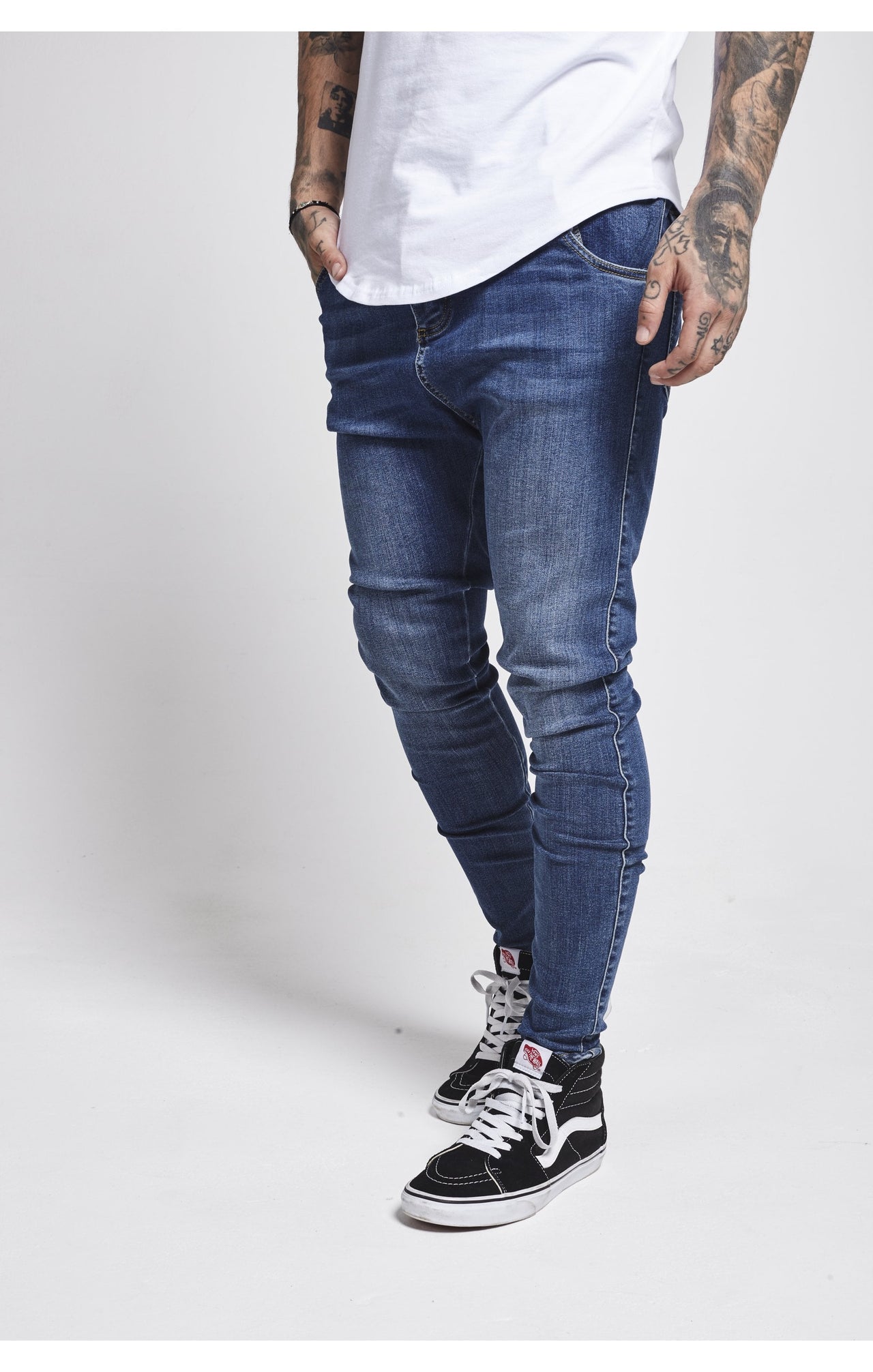 SikSilk Skinny Jeans - Midstone (2)