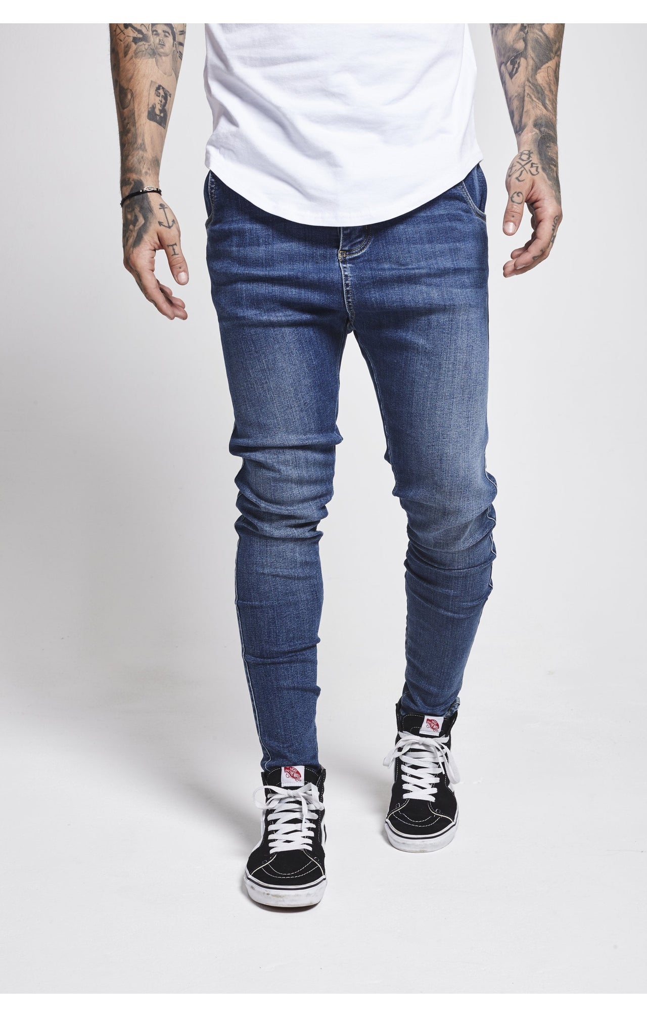 SikSilk Skinny Jeans - Midstone (3)