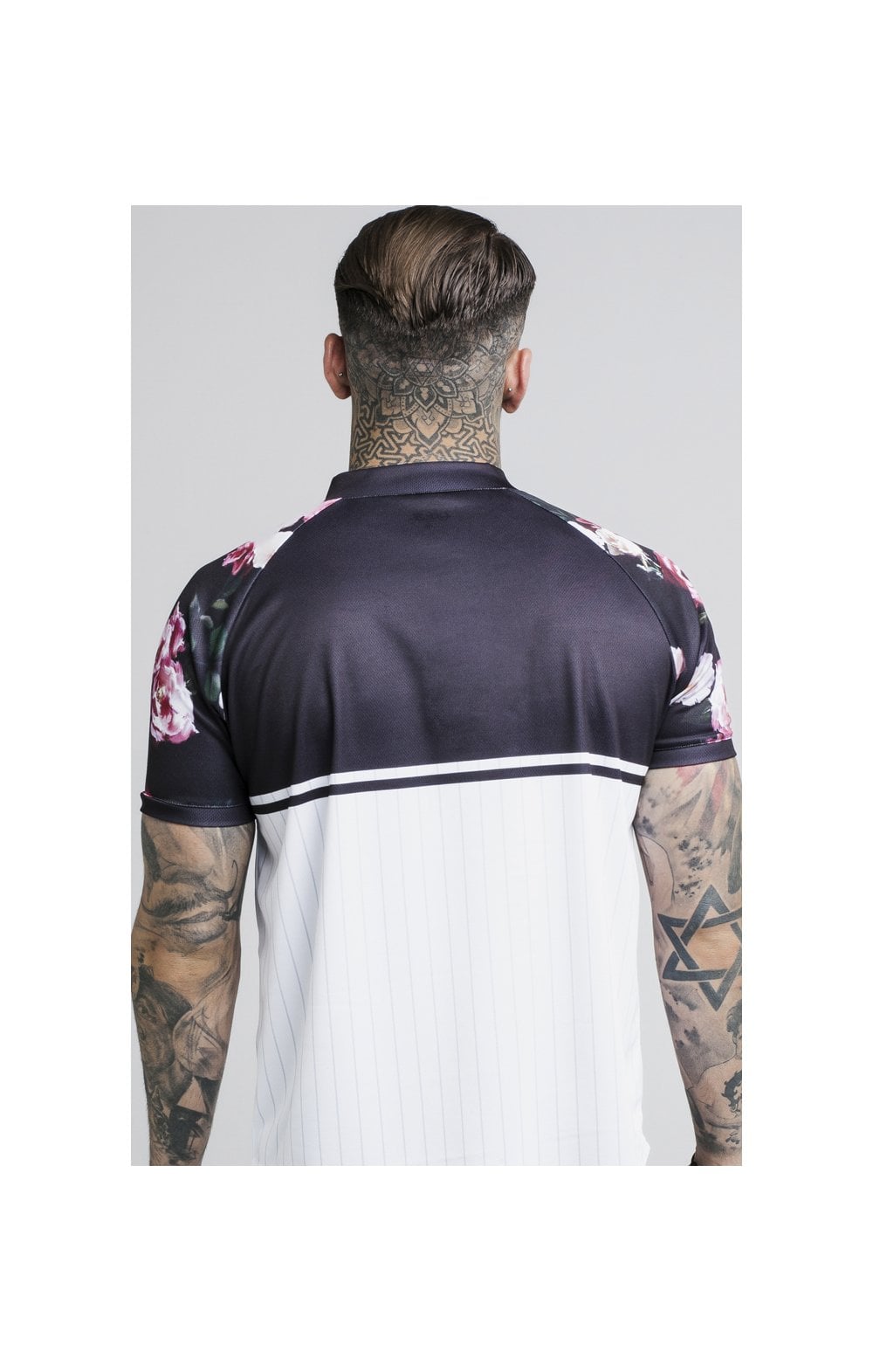 SikSilk Oil Paint Baseball Tee - White (4)