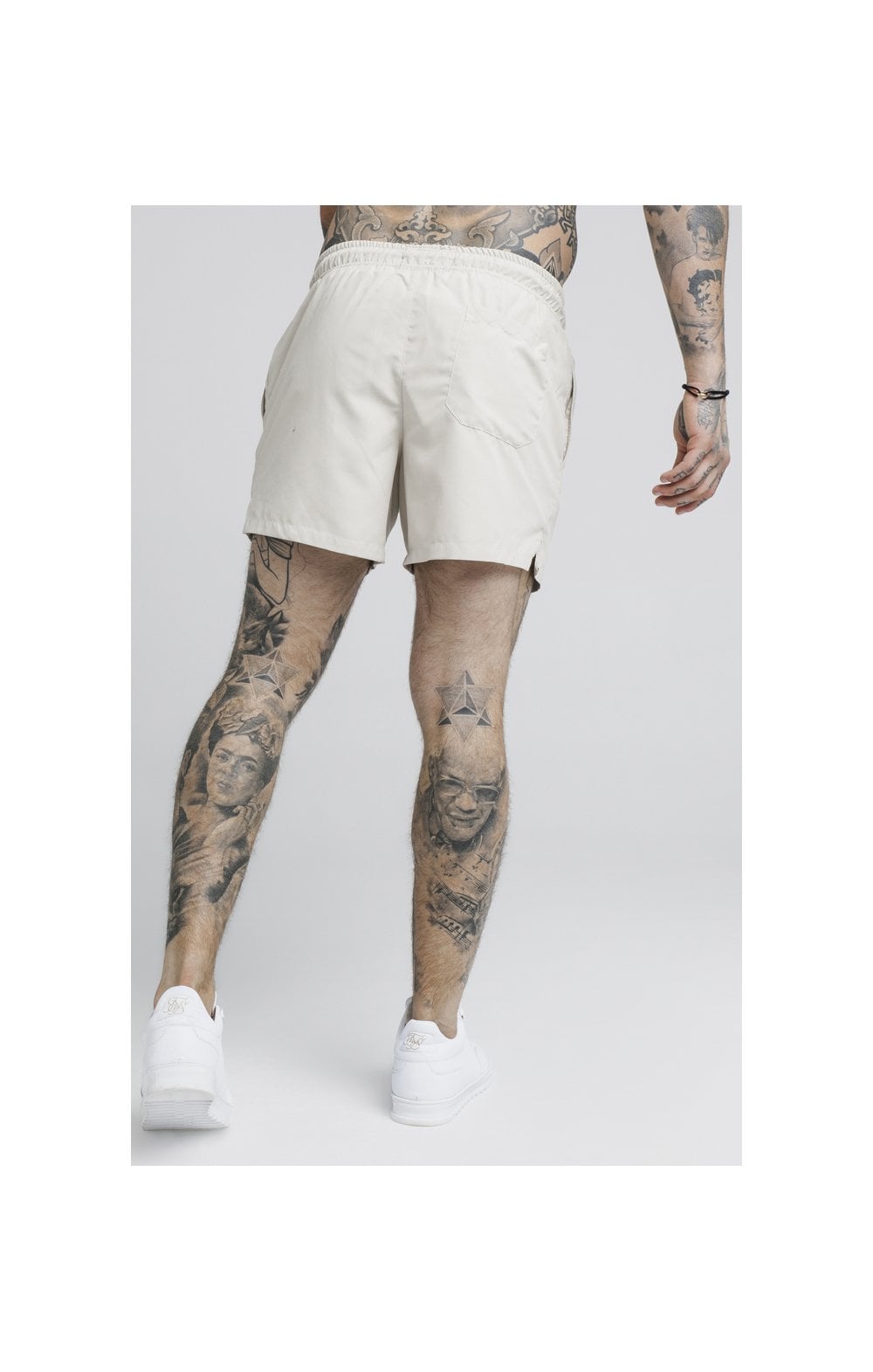 SikSilk Standard Swim Shorts – Light Beige (2)