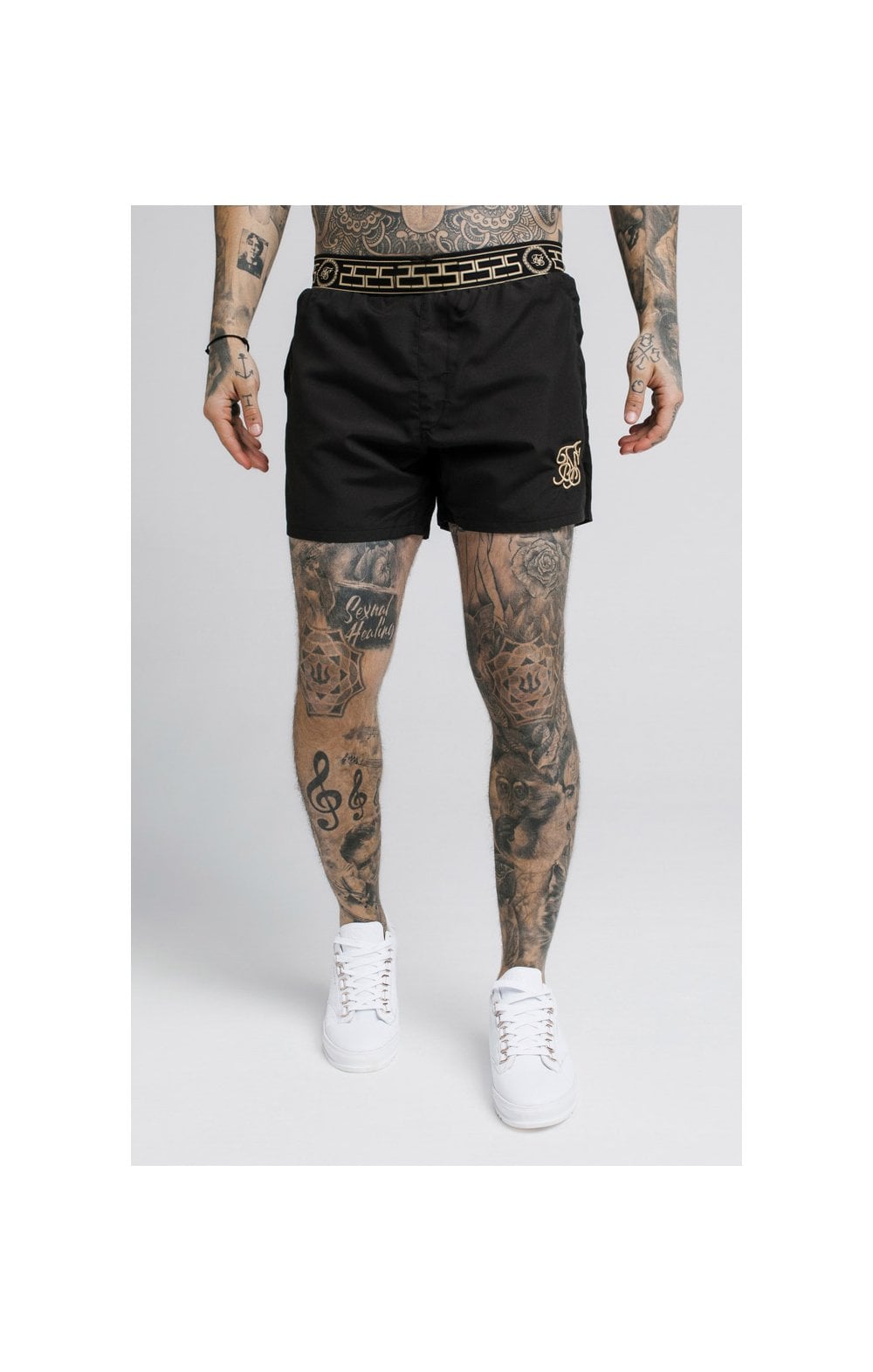 SikSilk Standard Swim Shorts – Black