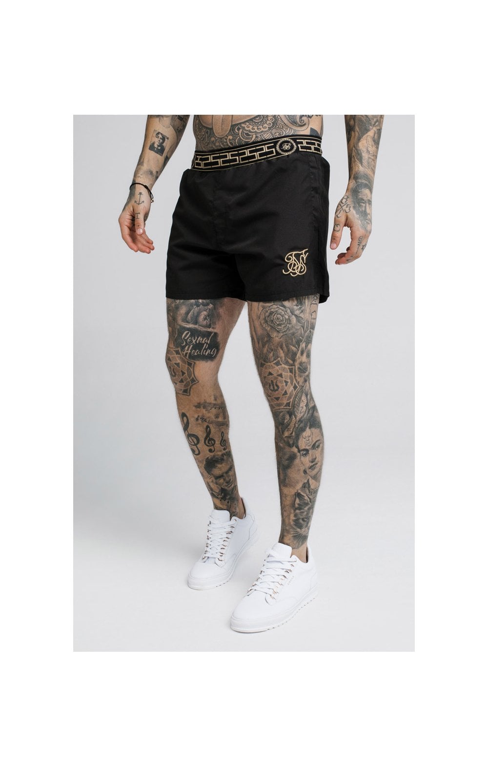 SikSilk Standard Swim Shorts – Black (1)