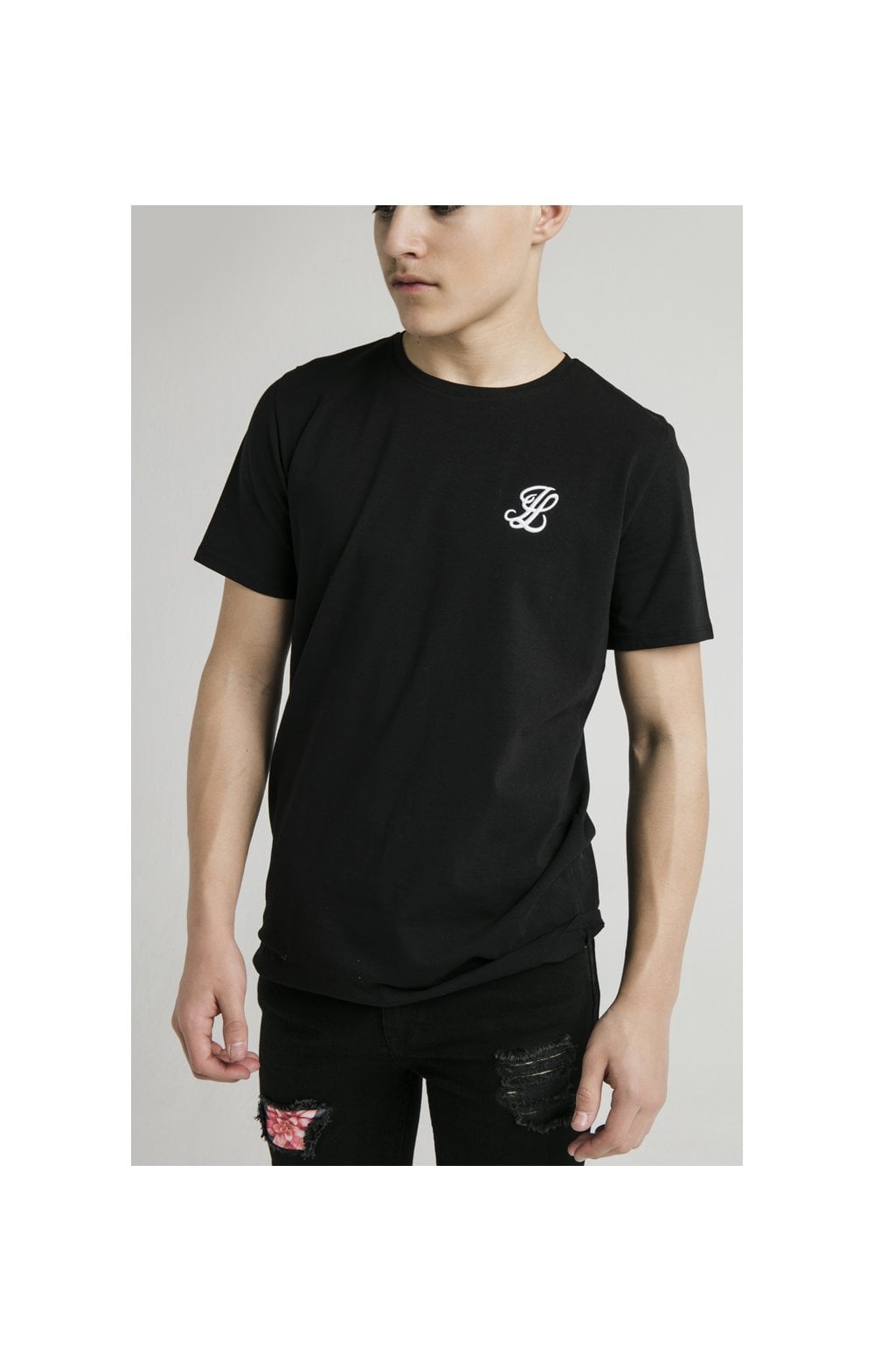 Boys Illusive Black Essentials Short Sleeve T-Shirt (1)