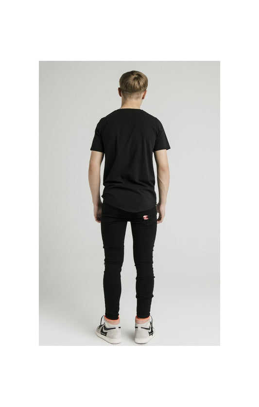 Boys Illusive Black Essentials Short Sleeve T-Shirt