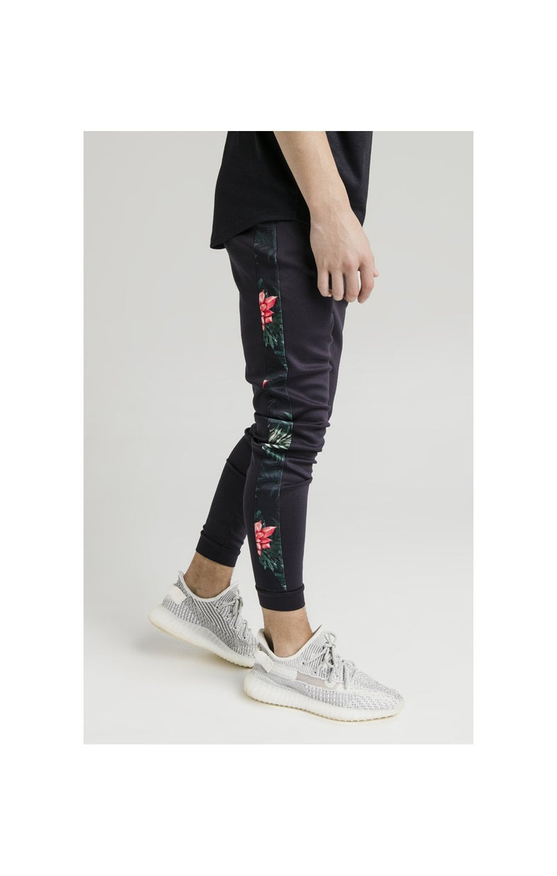 Illusive London Panel Joggers - Navy & Floral