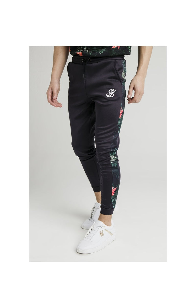 Illusive London Panel Joggers - Navy & Floral (1)