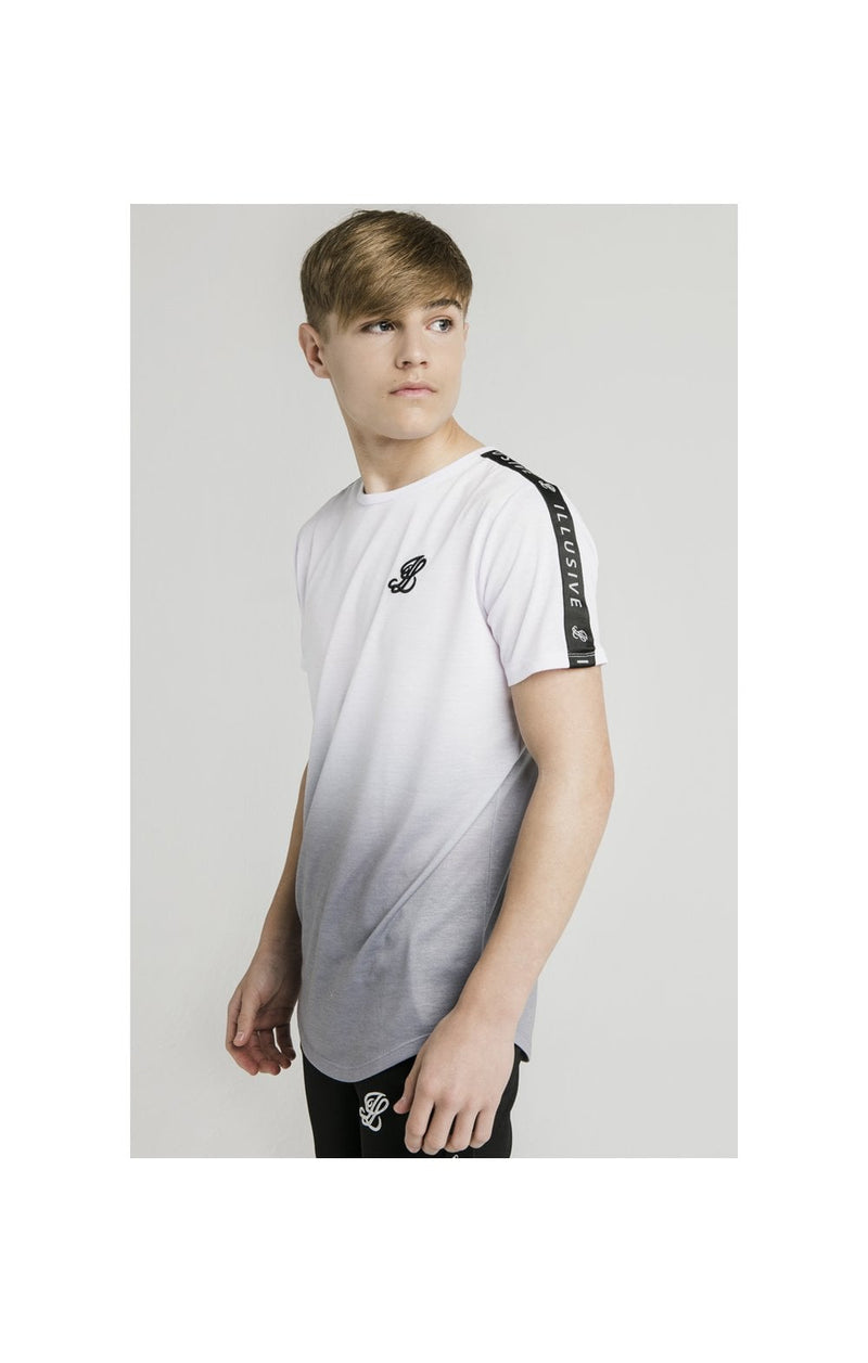Illusive London Fade Tape Tee - White & Grey (1)