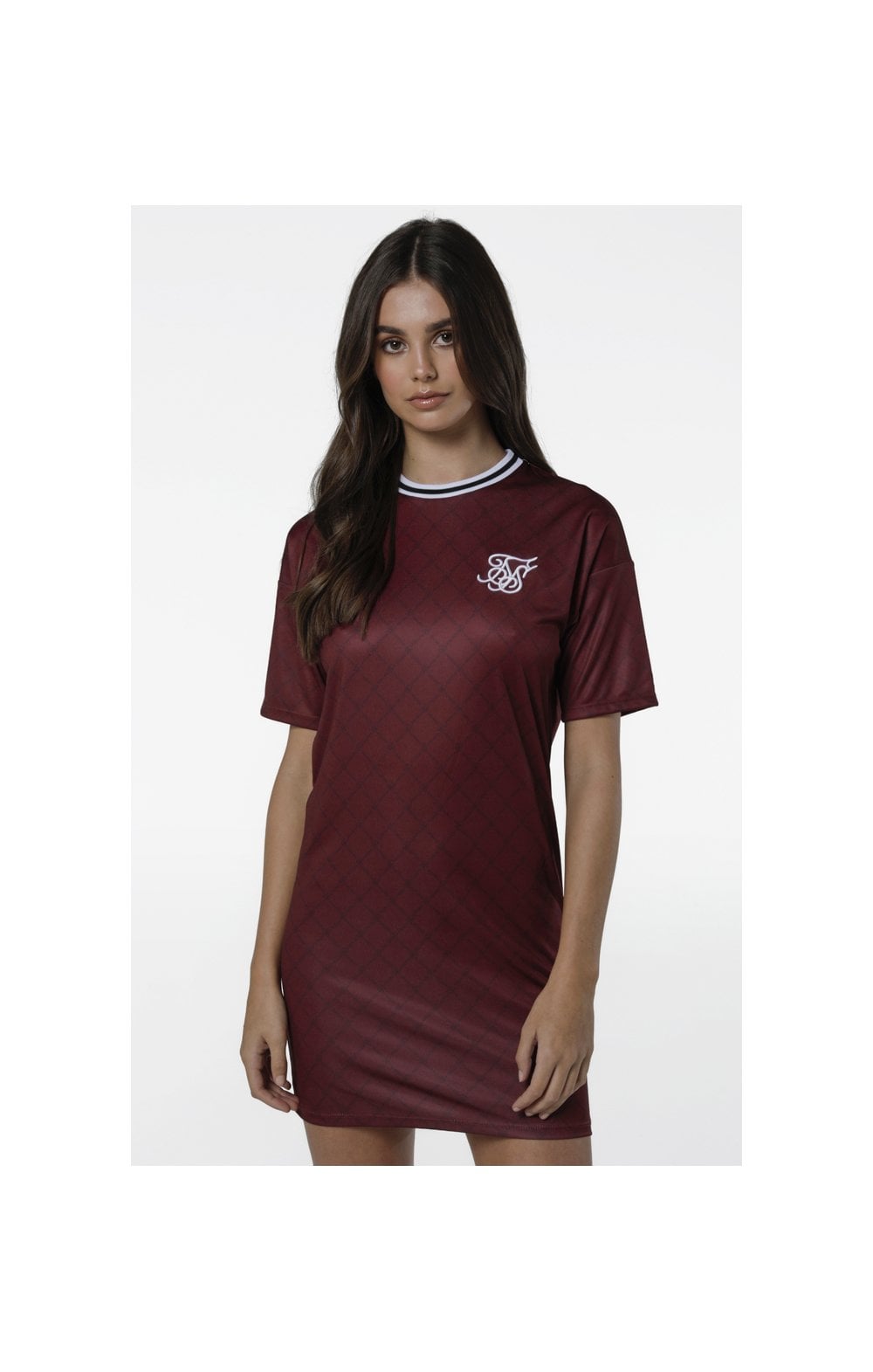 SikSilk All Over Print Dress - Port