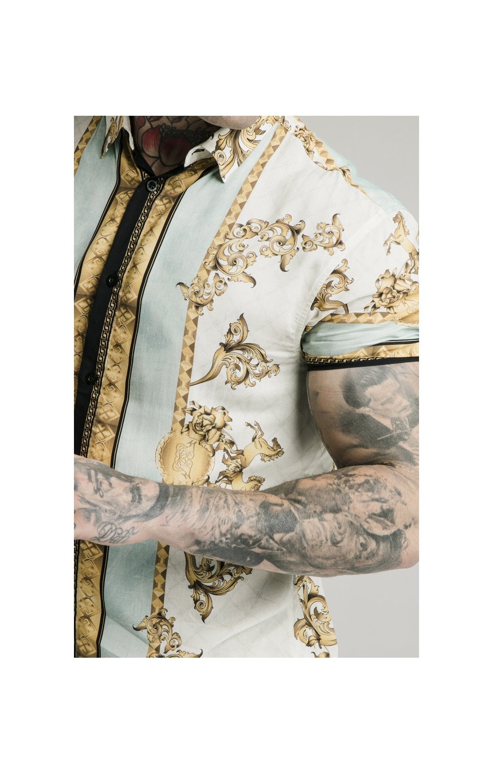 SikSilk S/S Resort Shirt – Lord Off White