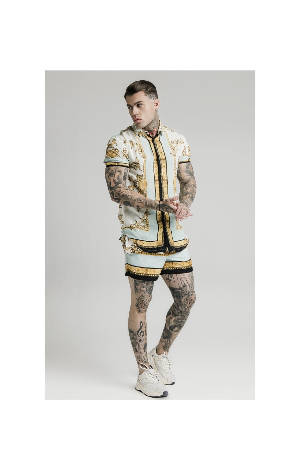 SikSilk S/S Resort Shirt – Lord Off White (1)