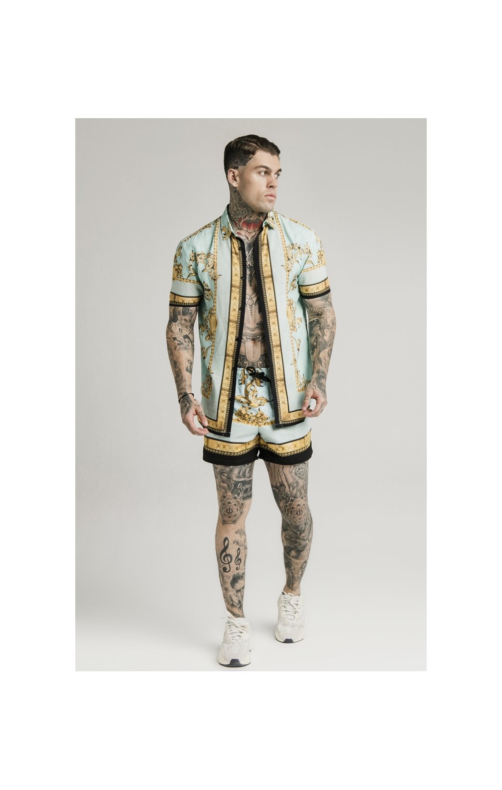 SikSilk S/S Resort Shirt - Lord Light Blue (7)