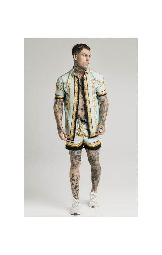 SikSilk S/S Resort Shirt - Lord Light Blue