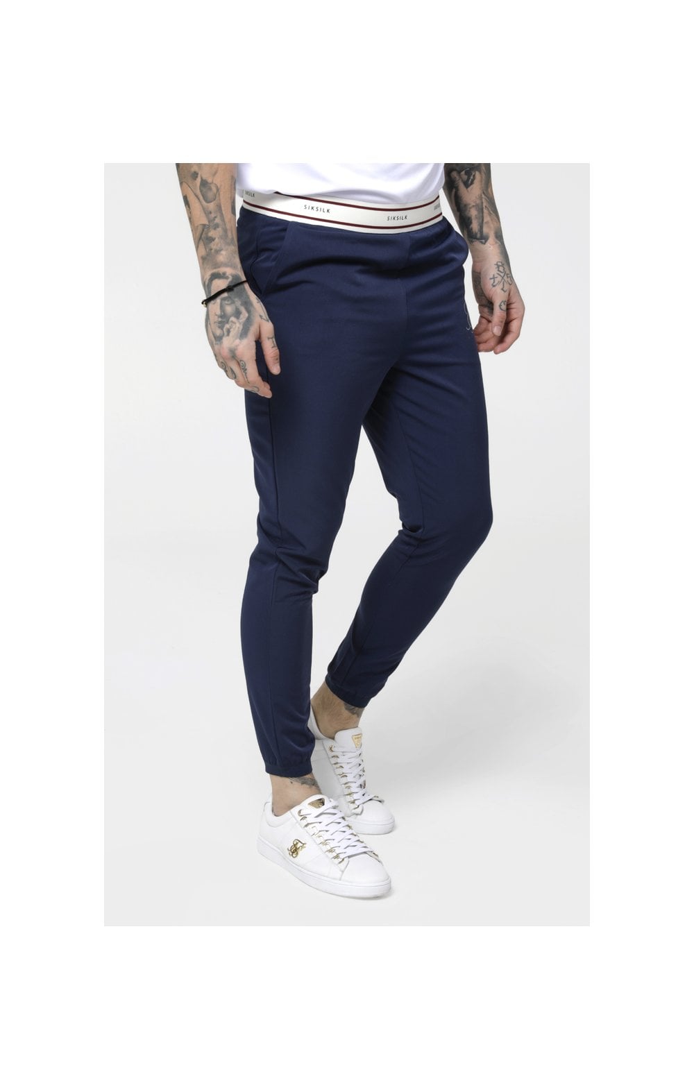 Load image into Gallery viewer, SikSilk Starlite Pursuit Pants - Navy (1)