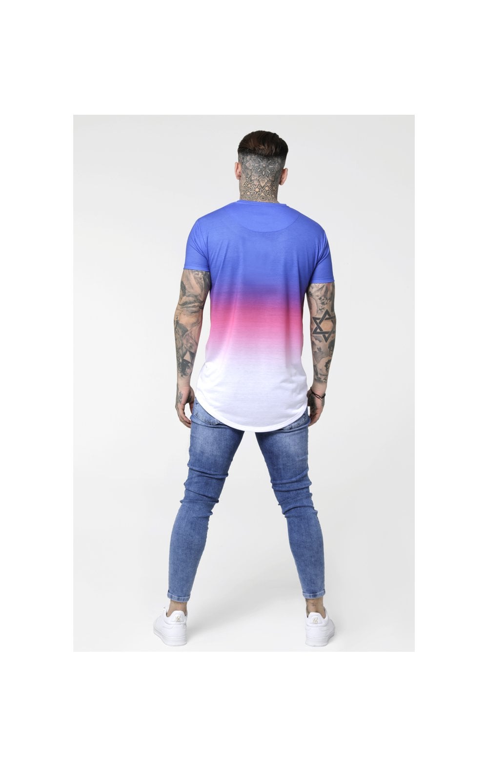 SikSilk Curved Hem Fade Tee - Blue
                    
                        Pink & White (5)