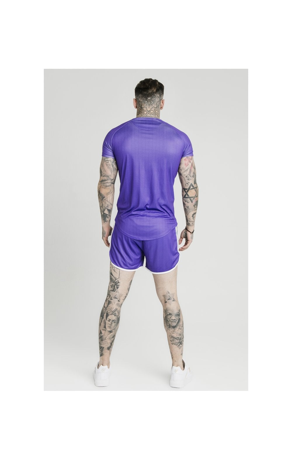 SikSilk Tape Trials Gym Tee – Purple (3)