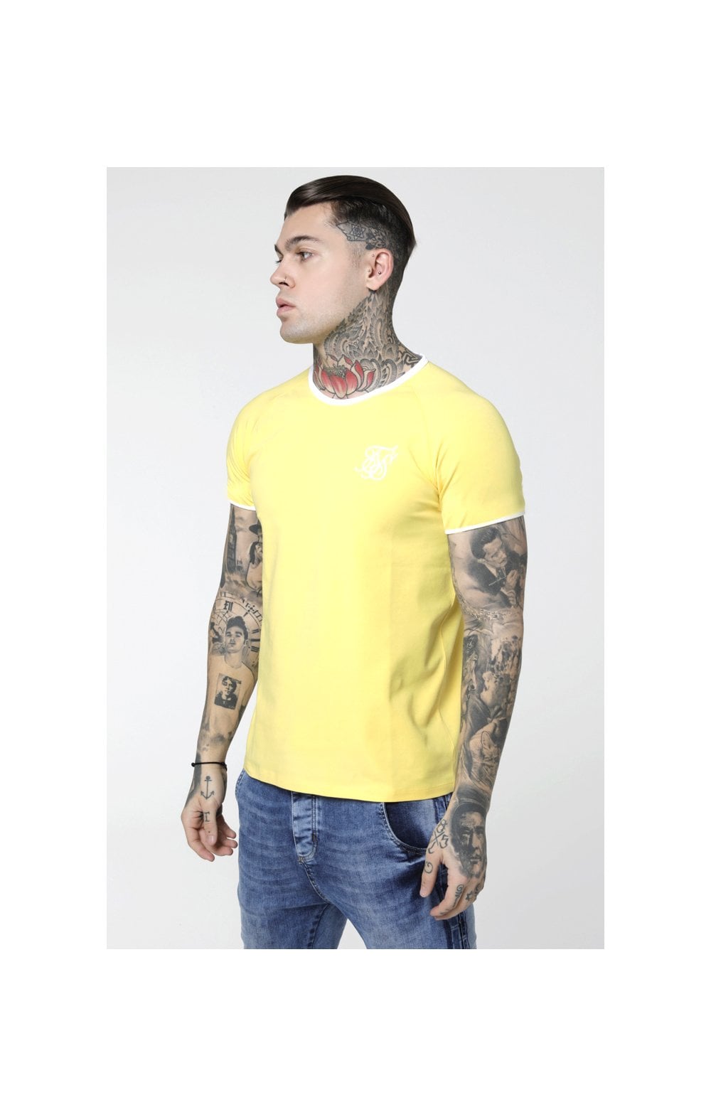 SikSilk S/S Elastic Cuff Tee – Gold