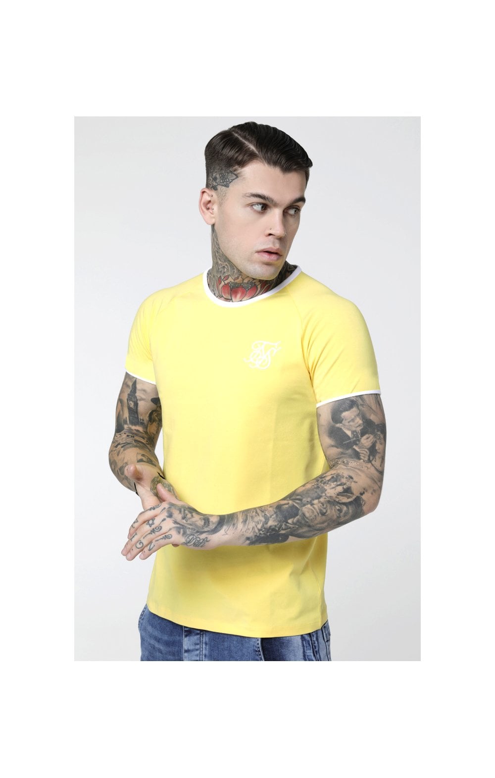 SikSilk S/S Elastic Cuff Tee – Gold (1)