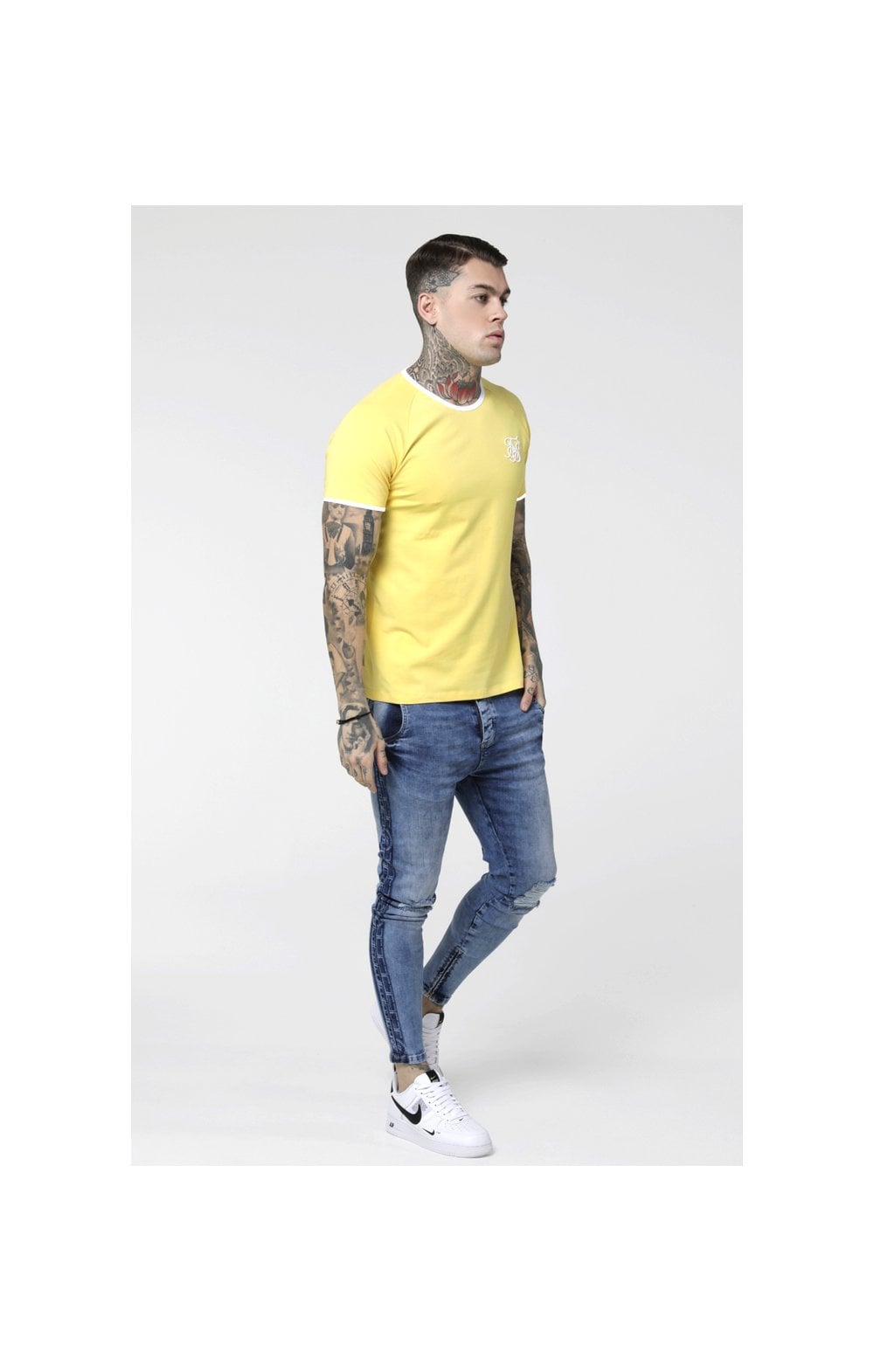 SikSilk S/S Elastic Cuff Tee – Gold (3)