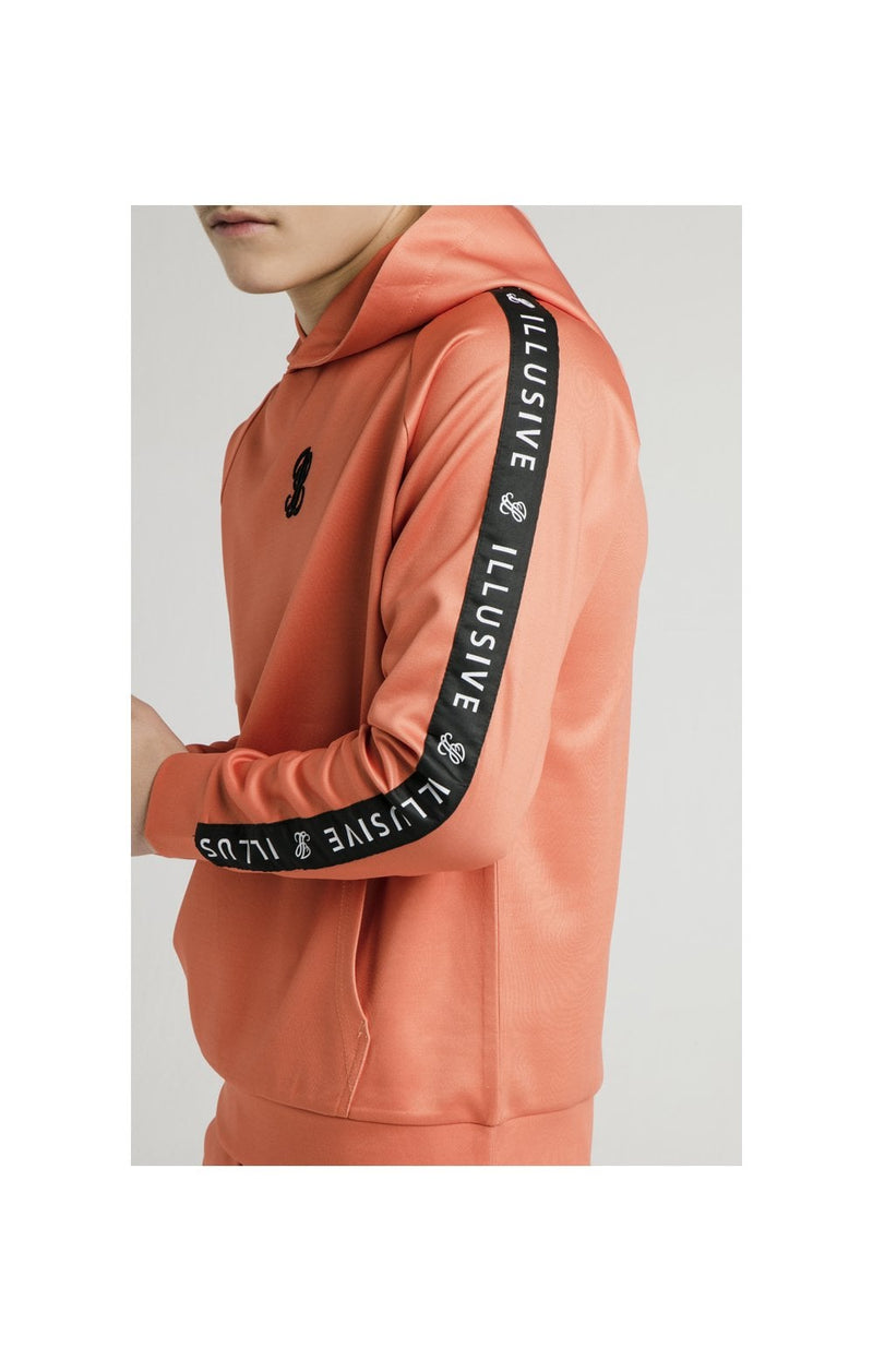 Illusive London Taped Overhead Hoodie - Orange