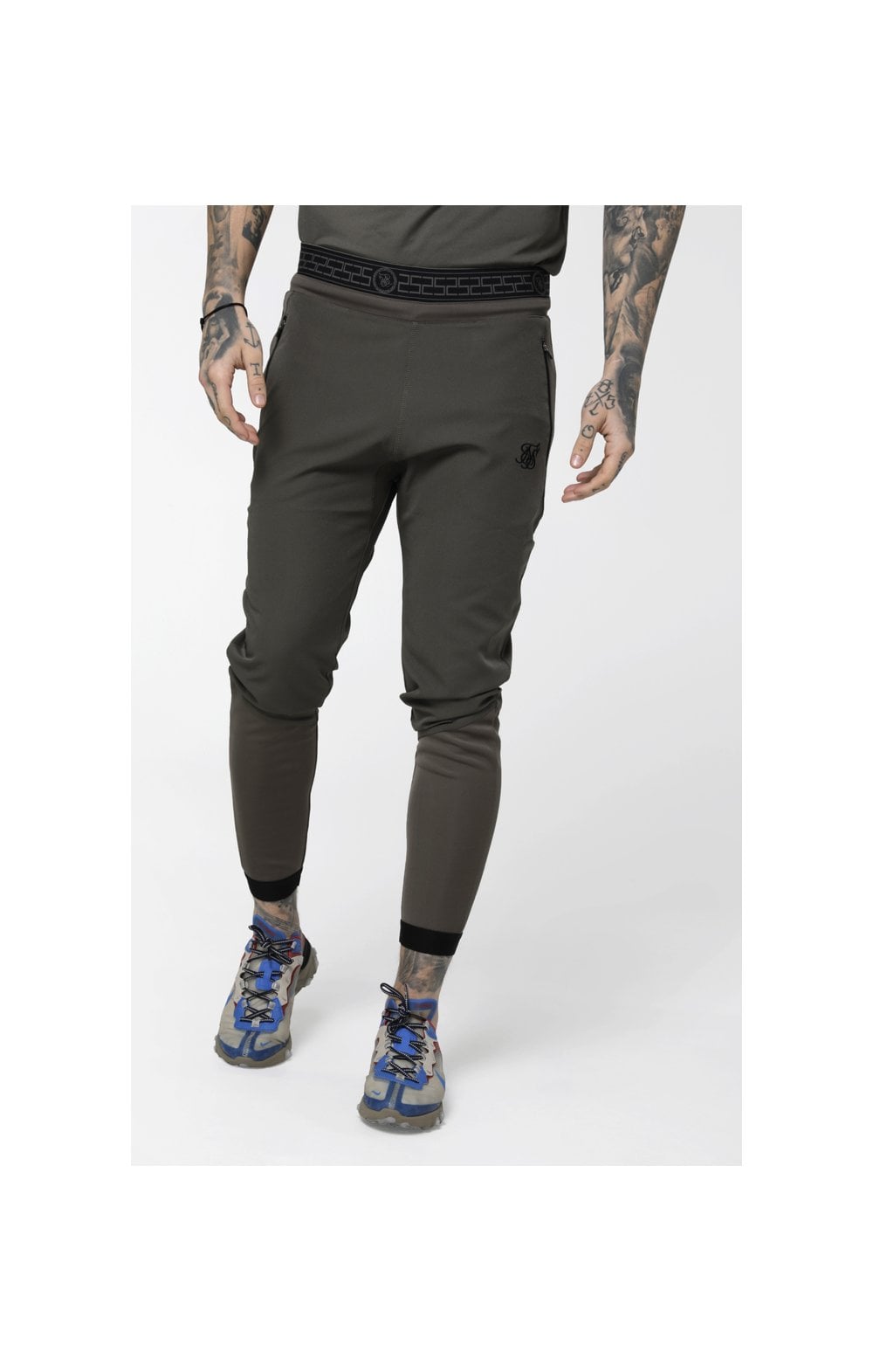 SikSilk Evolution Track Pants - Khaki