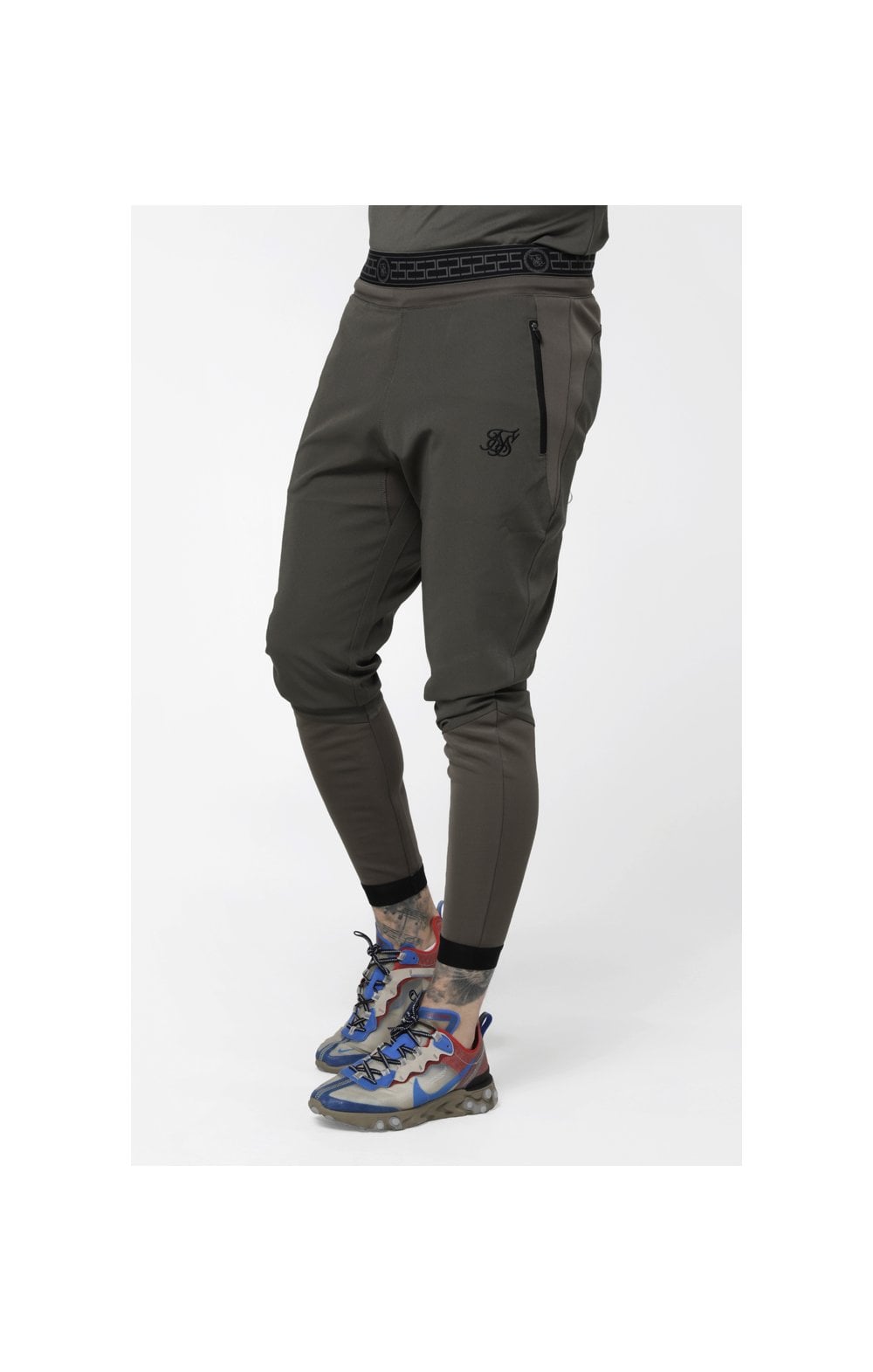 SikSilk Evolution Track Pants - Khaki (1)