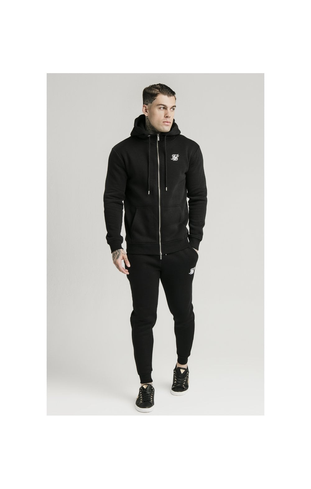 Black Essential Muscle Fit Jogger (6)