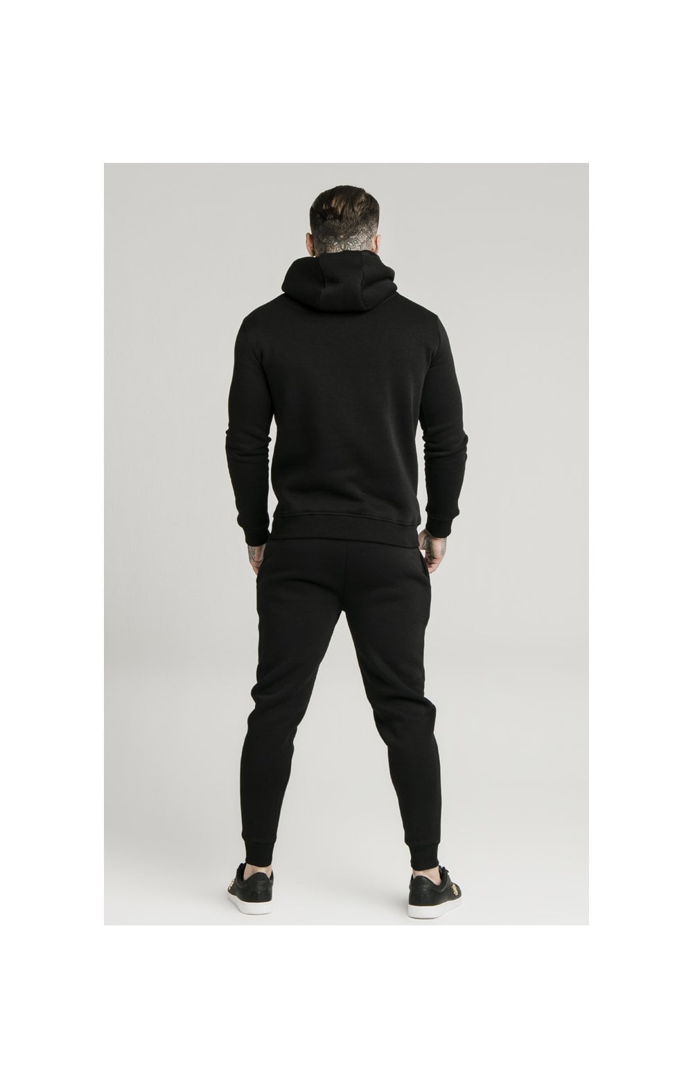 Black Essential Muscle Fit Jogger (7)