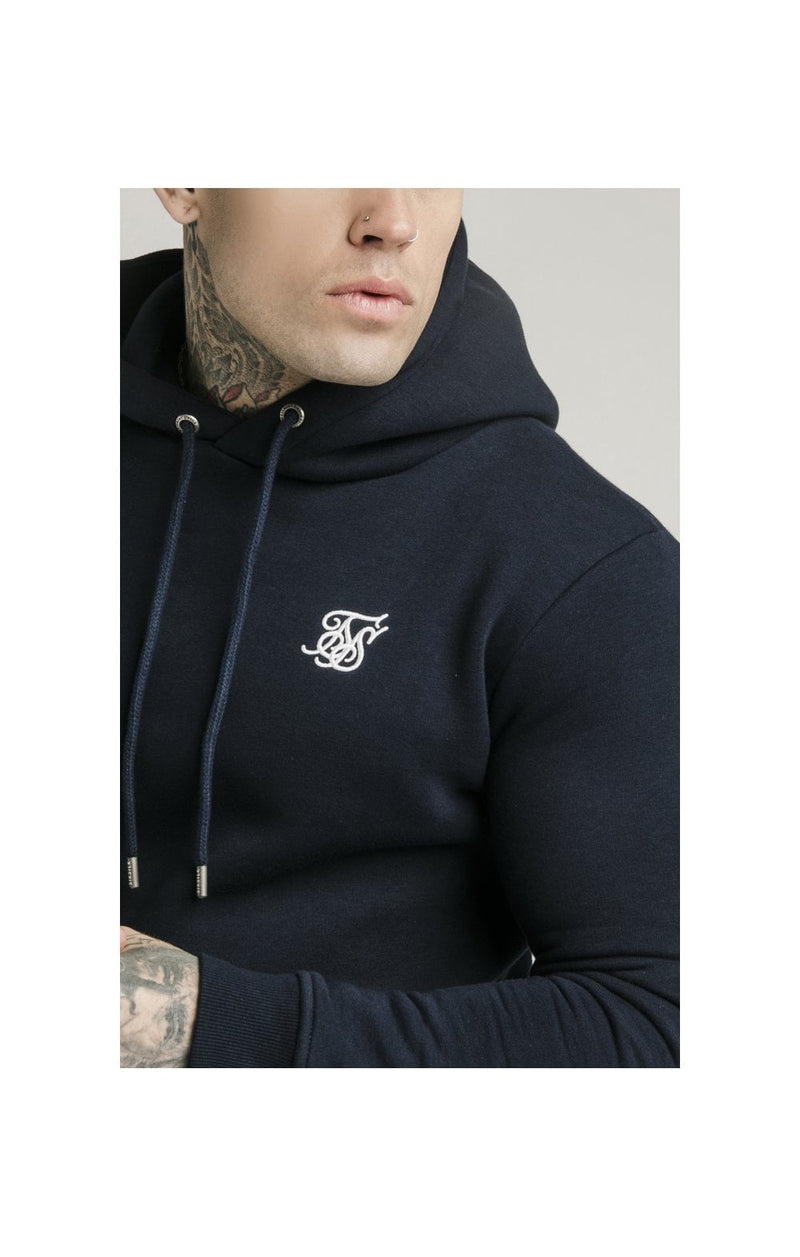 Navy Muscle Fit Overhead Hoodie