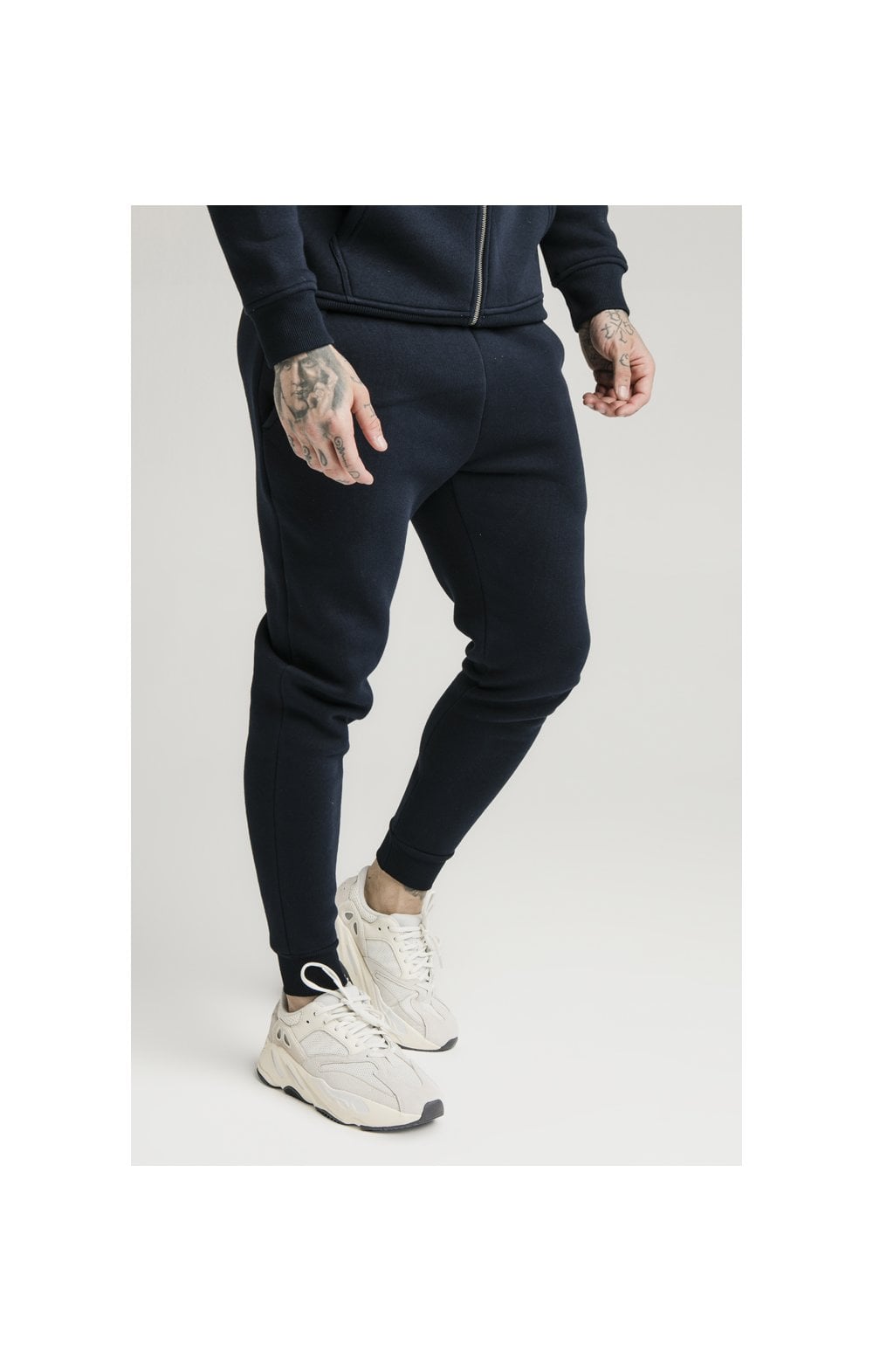 SikSilk Muscle Fit Jogger – Navy (2)