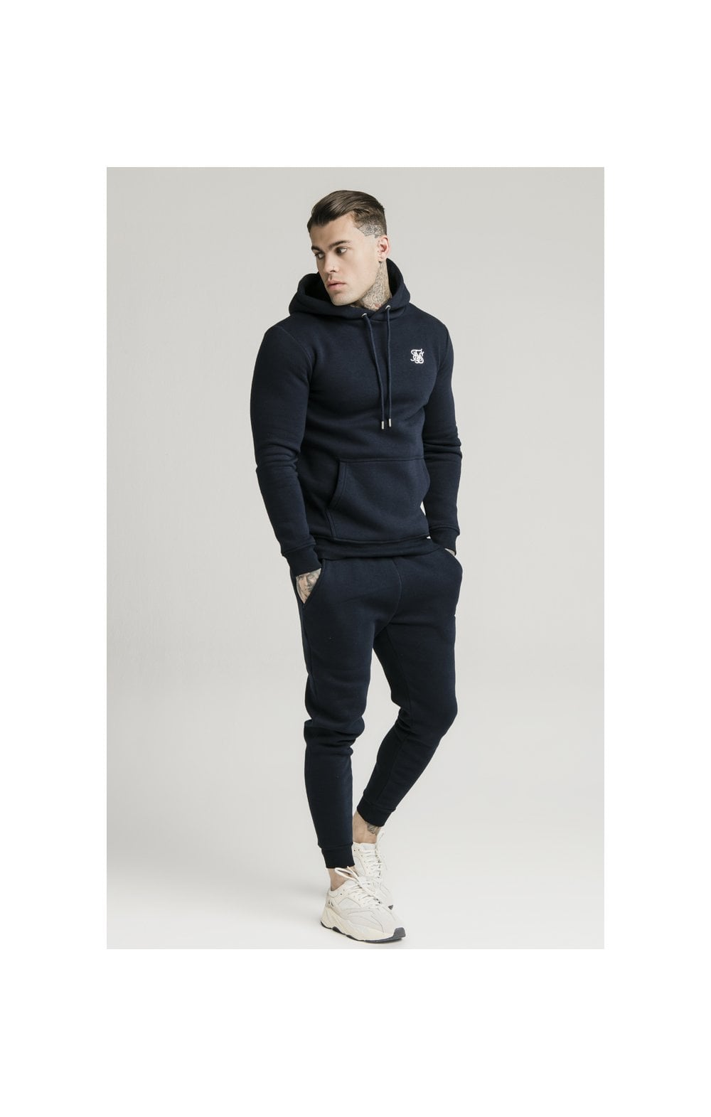 SikSilk Muscle Fit Jogger – Navy (4)