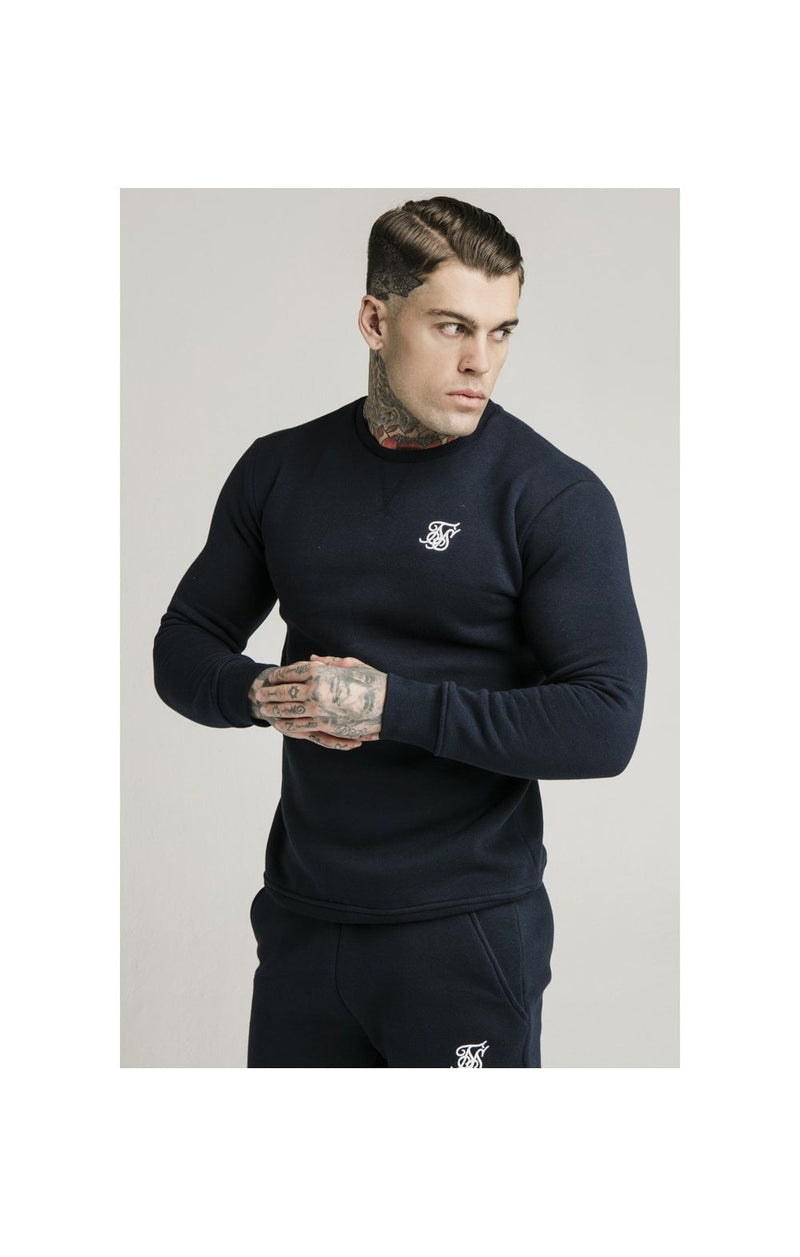 Navy Crew Sweat (1)