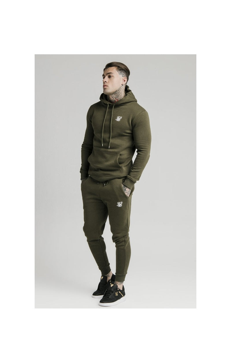 Khaki Essential Muscle Fit Overhead Hoodie (1)