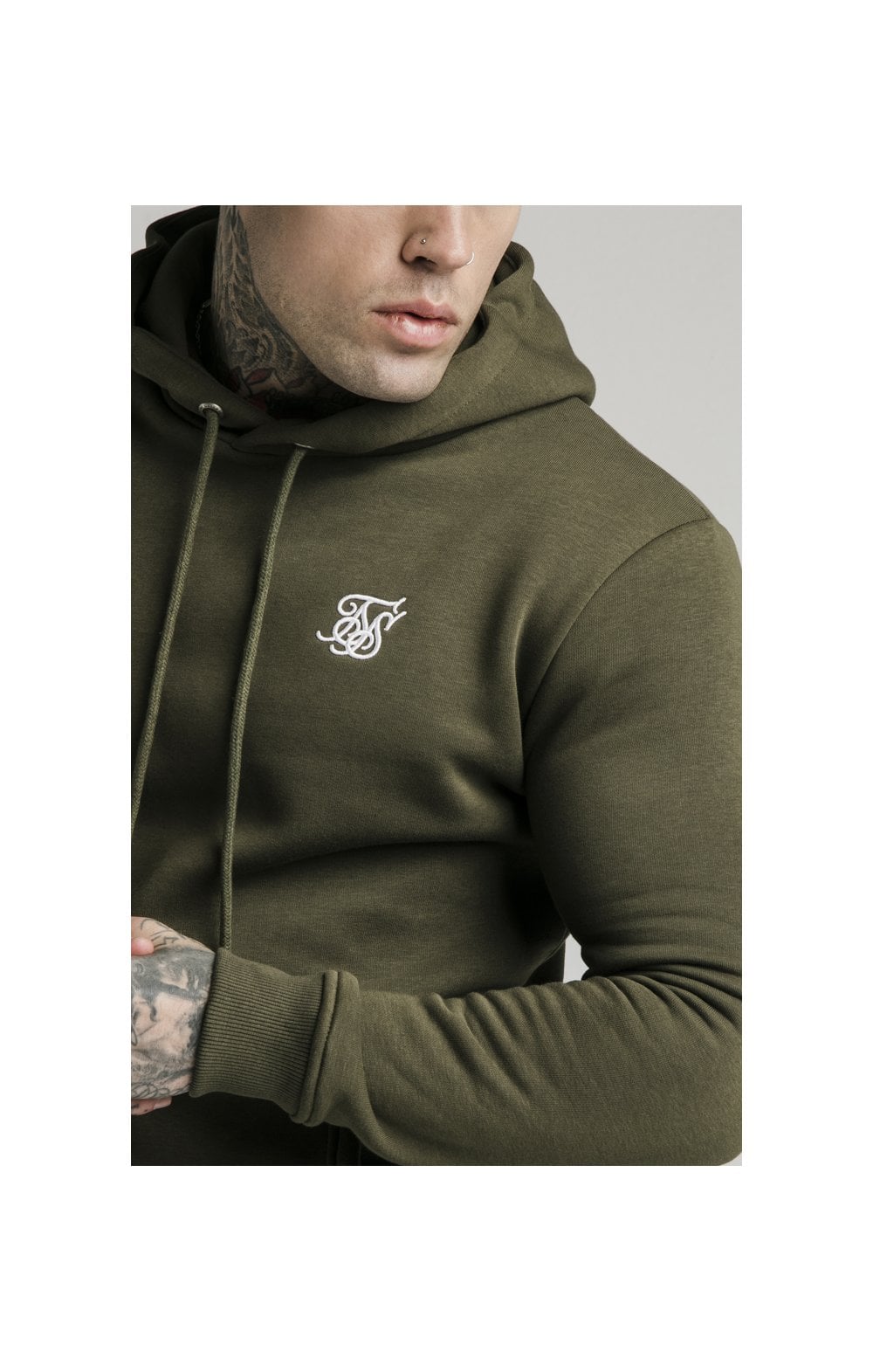 Sik silk store khaki hoodie