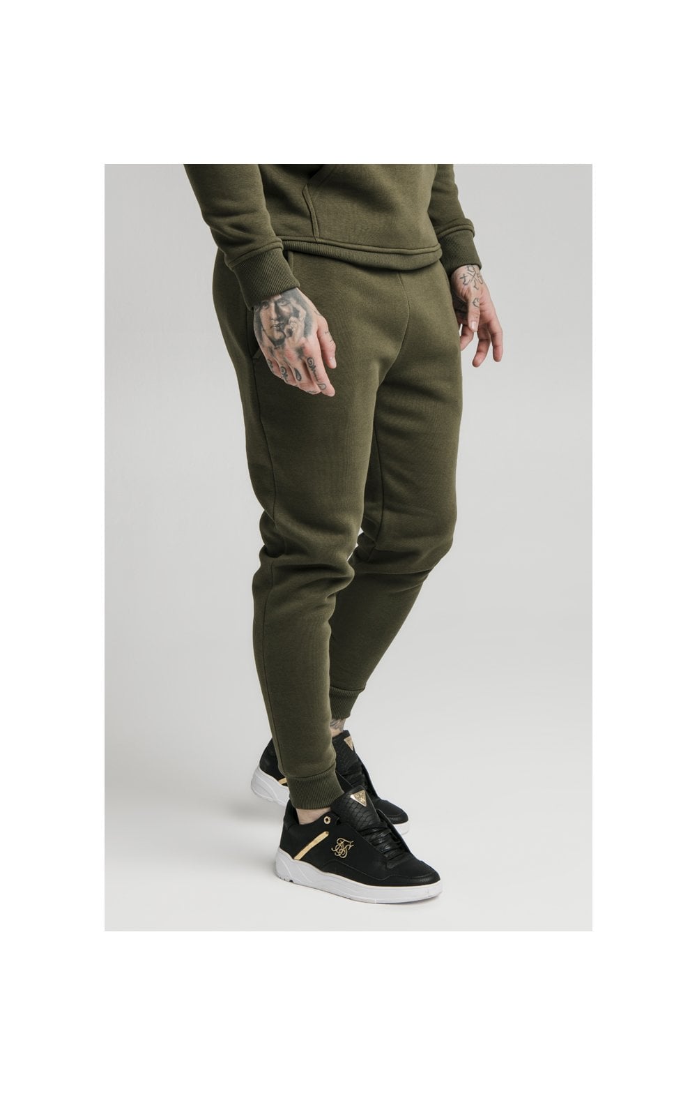 SikSilk Muscle Fit Jogger – Khaki (2)