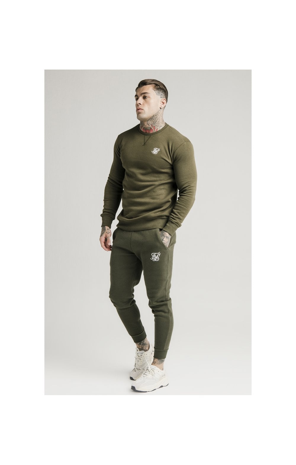Khaki Essential Muscle Fit Jogger (1)